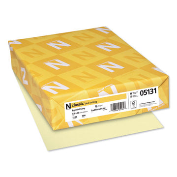 Neenah Paper Classic Laid Stationery, 97 Bright, 24 Lb, 8.5 X 11, Solar White, 500-ream freeshipping - TVN Wholesale